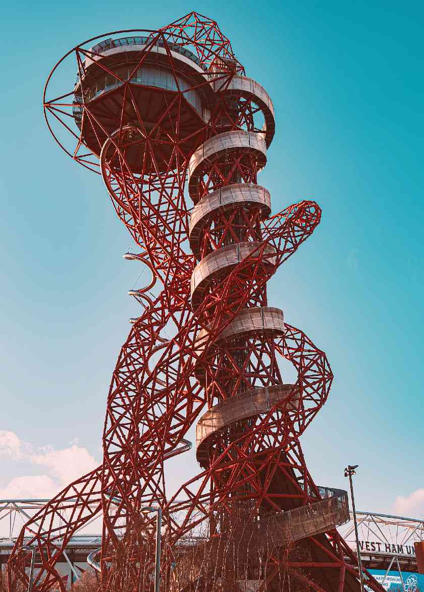 ArcelorMittal Orbit slide in Queen Elizabeth Olympic Park in London