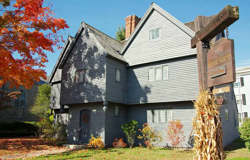 The Jonathan Corwin House in Salem, Massachusetts - a wooden house from the 1600s