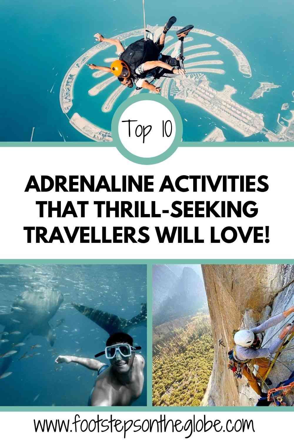 Top 10 adrenaline activities that thrill seeking travellers will love pinerest image